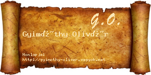 Gyimóthy Olivér névjegykártya